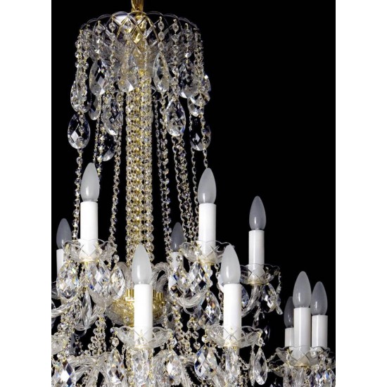 Candelabru Cristale, Bohemia, E14, AL010023K, Crystal