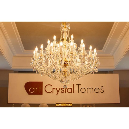 Candelabru Cristale, Bohemia, E14, AL010036K, Crystal