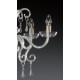 Candelabru Cristale, Sticla, Bohemia, E14, AL010058, Crystal