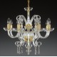 Candelabru Cristale, Sticla, Bohemia, E14, AL010059, Crystal