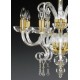 Candelabru Cristale, Sticla, Bohemia, E14, AL010059, Crystal