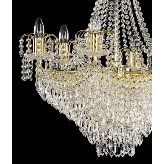 Plafoniera Cristale, Pear, Bohemia, E14, AL010082, Crystal