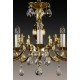 Candelabru Alama, Cristale, Bohemia, E14, AL010091, Crystal