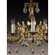 Candelabru Alama, Cristale, Bohemia, E14, AL010092, Crystal