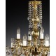 Candelabru Alama, Cristale, Bohemia, E14, AL010093, Crystal