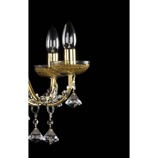 Candelabru Cristale, Bohemia, E14, AL010103, Crystal