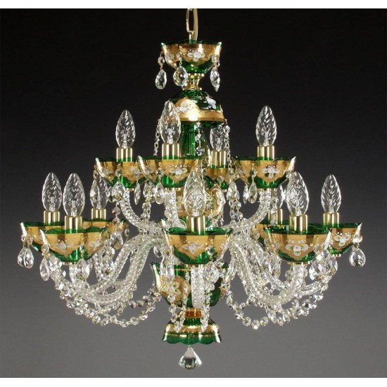 Candelabru Cristale - painted, Bohemia, E14, AL010107, Crystal