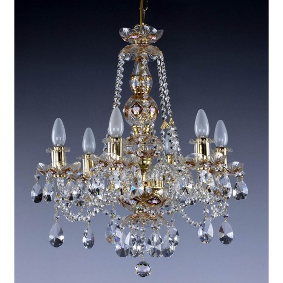 Candelabru Cristale - painted, Bohemia, E14, AL010111, Crystal