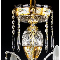 Candelabru Cristale, Clasic- painted, Bohemia, E14, AL010113, Crystal