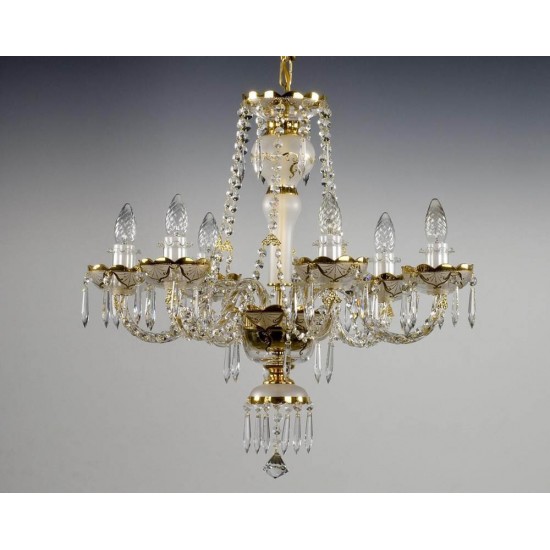 Candelabru Cristale - painted, Bohemia, E14, AL010114, Crystal