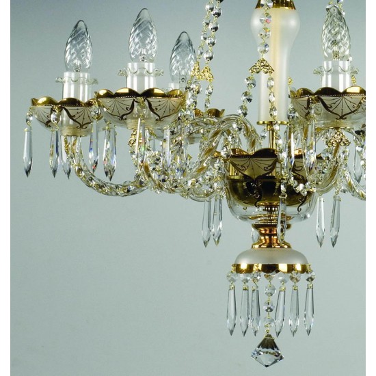 Candelabru Cristale - painted, Bohemia, E14, AL010114, Crystal