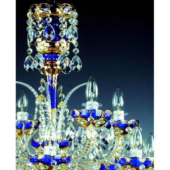 Candelabru Cristale - painted, Bohemia, E14, AL010115, Crystal