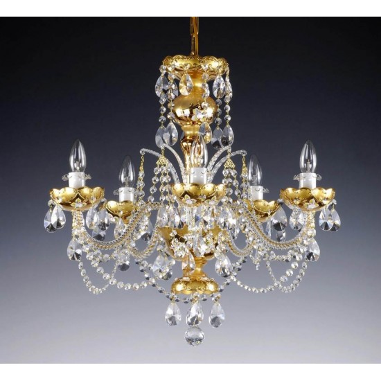 Candelabru Cristale - painted, Bohemia, E14, AL010117, Crystal
