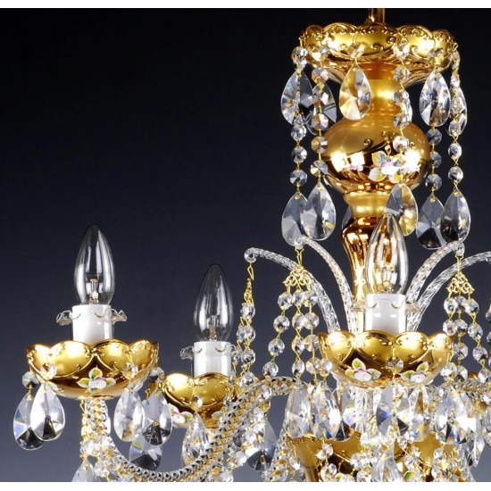 Candelabru Cristale - painted, Bohemia, E14, AL010117, Crystal