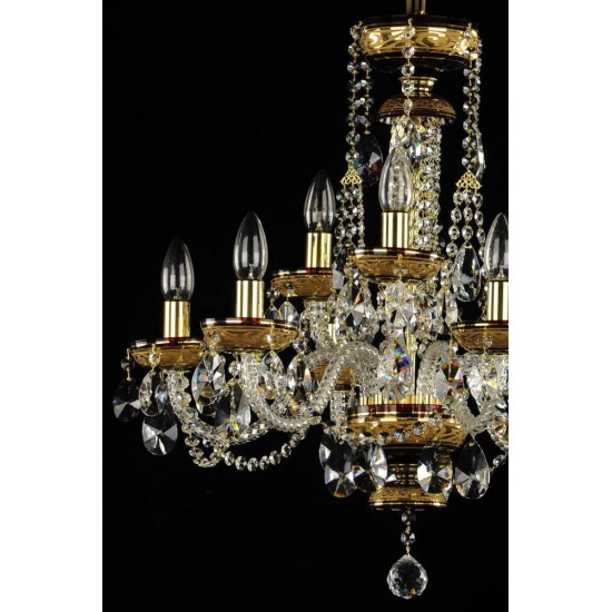 Candelabru Cristale - painted, Bohemia, E14, AL010125, Crystal