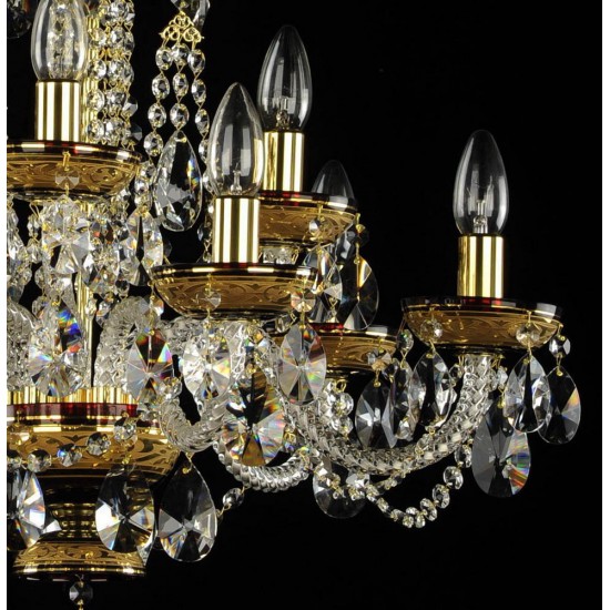 Candelabru Cristale - painted, Bohemia, E14, AL010125, Crystal