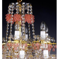 Candelabru Cristale, Bohemia, E14, AL010134K, Crystal