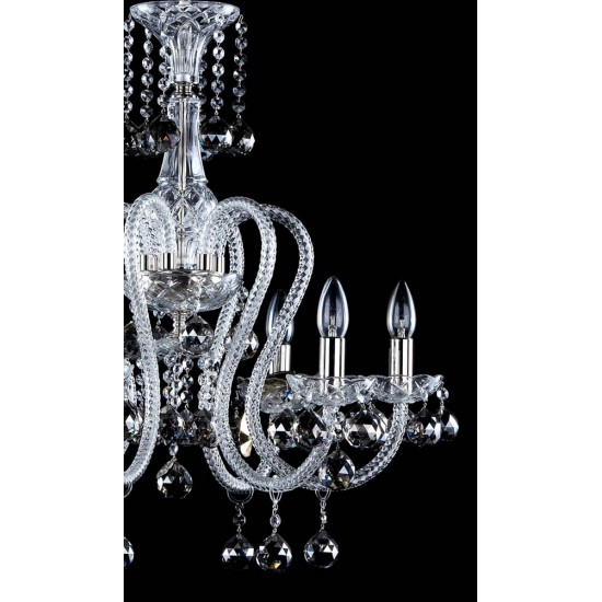 Candelabru Cristale, Bohemia, E14, AL010144NiK, Crystal