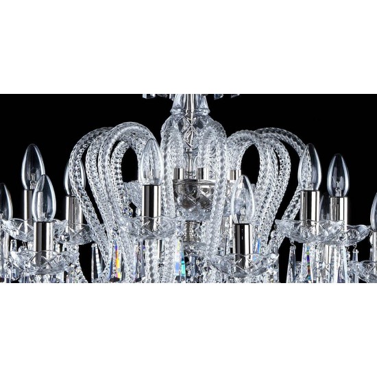 Candelabru Cristale, Bohemia, E14, AL010145NiK, Crystal