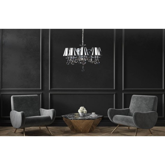 Candelabru Cristale, Modern, Bohemia, E14, AL010161Ni, Crystal