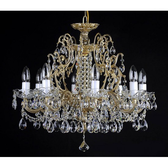 Candelabru Alama, Cristale, Bohemia, E14, AL010186K, Crystal