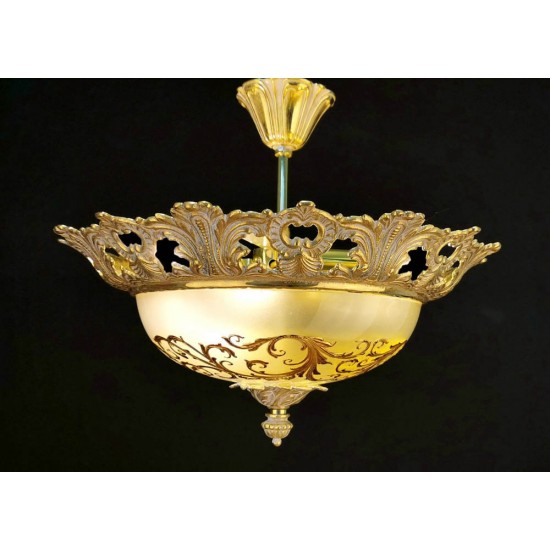 Plafoniera Cristale, Brass, Bohemia, E14, AL010213, Crystal