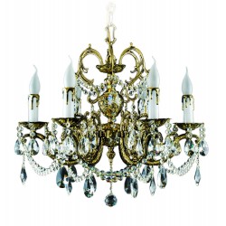 Candelabru Alama, Cristale, Bohemia, E14, AL010216, Crystal