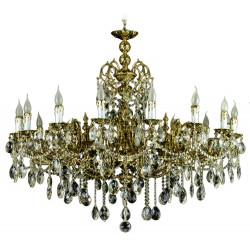 Candelabru Alama, Cristale, Bohemia, E14, AL010219, Crystal