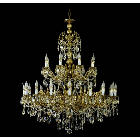 Candelabru Alama, Bohemia, E14, AL010220, Crystal