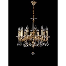 Candelabru Alama, Cristale, Bohemia, E14, AL010235, Crystal