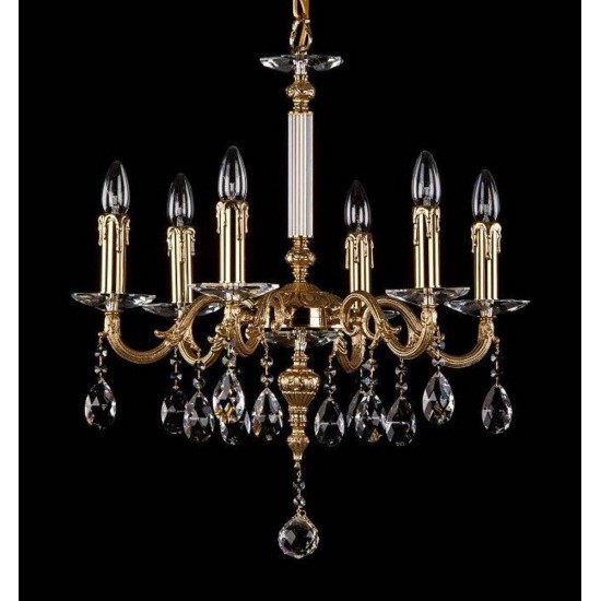 Candelabru Alama, Cristale, Bohemia, E14, AL010237, Crystal