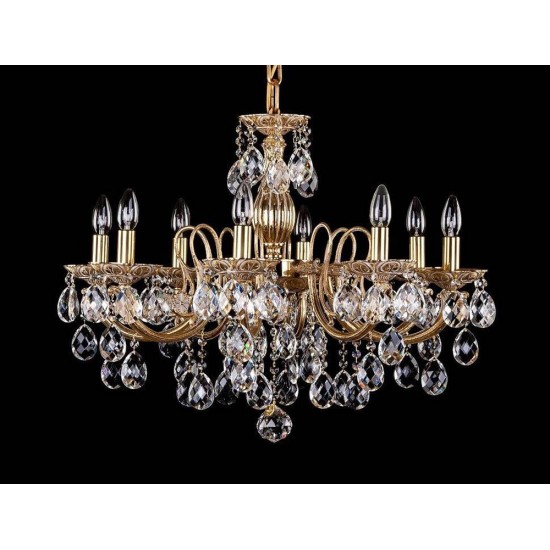 Candelabru Alama, Cristale, Bohemia, E14, AL010241, Crystal
