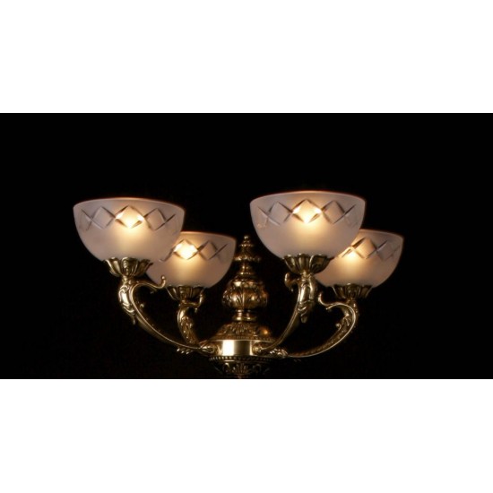 Lampadar Art Nouveau Cristale, Bohemia, E27, AS010208, Crystal