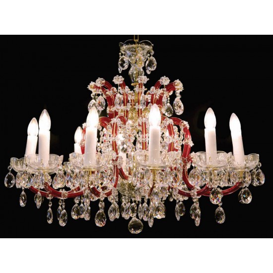 Candelabru Cristale, Maria Theresa, Bohemia, E14, BX010L10927Z211Red, Crystal