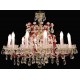 Candelabru Cristale, Maria Theresa, Bohemia, E14, BX010L10927Z211Red, Crystal
