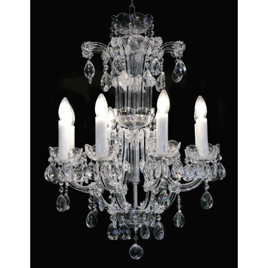 Candelabru Cristale, Maria Theresa black, Bohemia, E14, BX010L10931N208black, Crystal
