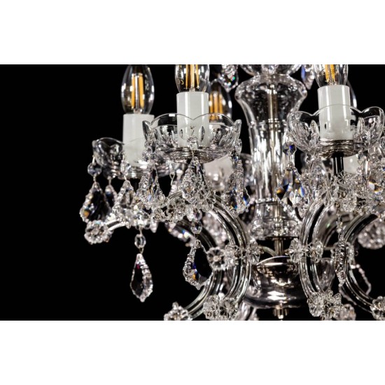 Candelabru Cristale, Maria Theresa Black, Bohemia, E14, BX010L10933N205Black, Crystal