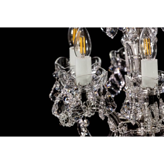 Candelabru Cristale, Maria Theresa Black, Bohemia, E14, BX010L10933N205Black, Crystal