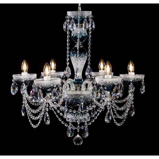 Candelabru Cristale, Bohemia, E14, CC010HBT06, Crystal