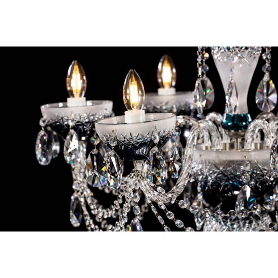 Candelabru Cristale, Bohemia, E14, CC010HBT06, Crystal