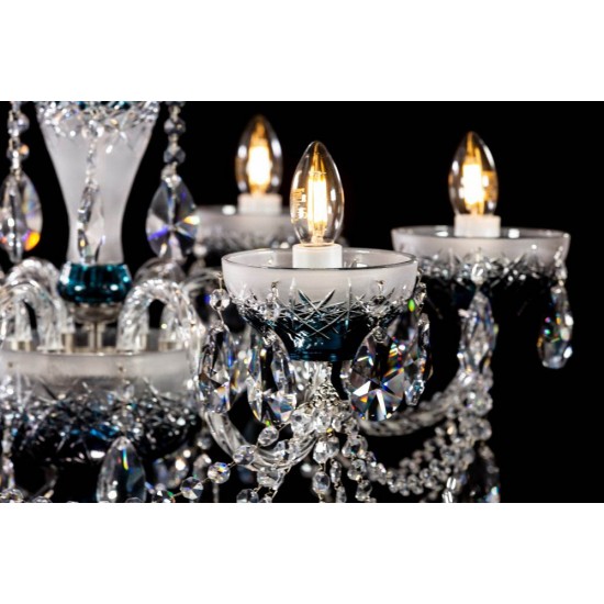 Candelabru Cristale, Bohemia, E14, CC010HBT06, Crystal