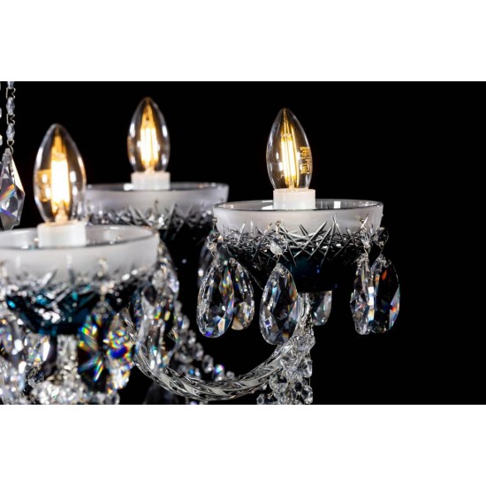 Candelabru Cristale, Bohemia, E14, CC010HBT06, Crystal