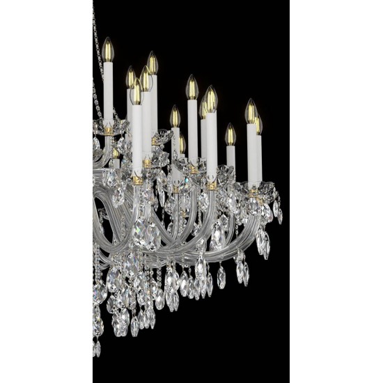 Candelabru Cristale, lux, Bohemia, E14, EL0101014001ELPB, Crystal