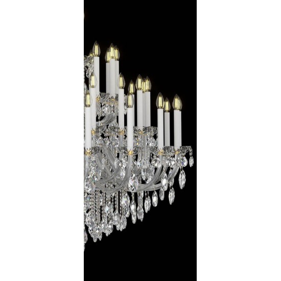 Candelabru Cristale, lux, Bohemia, E14, EL0101016401ELPB, Crystal