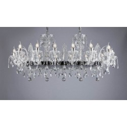 Candelabru Cristale, modern OVALPB, Bohemia, E14, EL0101021402OVALPB, Crystal