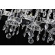 Candelabru Cristale, modern OVALPB, Bohemia, E14, EL0101021402OVALPB, Crystal