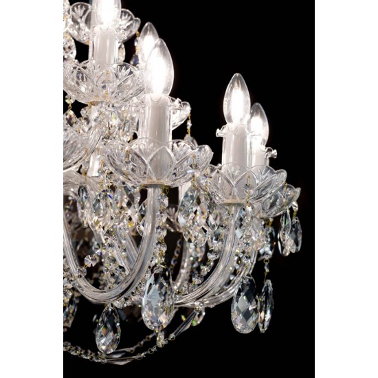 Candelabru Cristale, large, Bohemia, E14, EL0101022802PB, Crystal