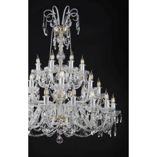 Candelabru Cristale, lux, Bohemia, E14, EL0101023201PB, Crystal