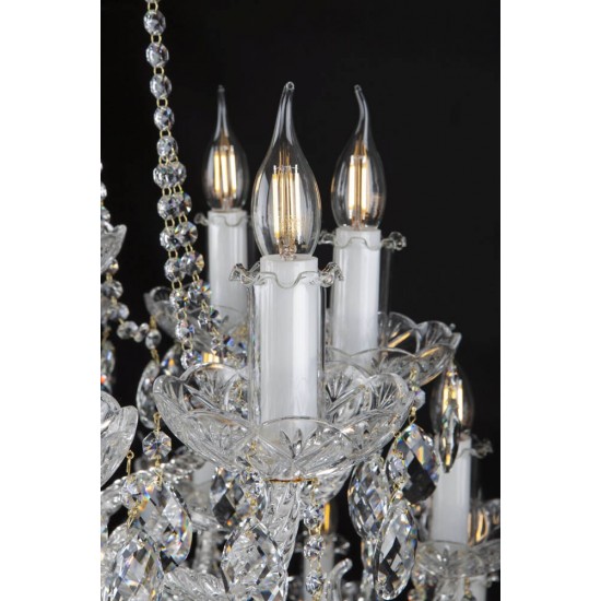 Candelabru Cristale, lux, Bohemia, E14, EL0101023201PB, Crystal