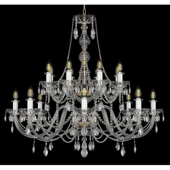 Candelabru Cristale, Bohemia, E14, EL0101041602PB, Crystal